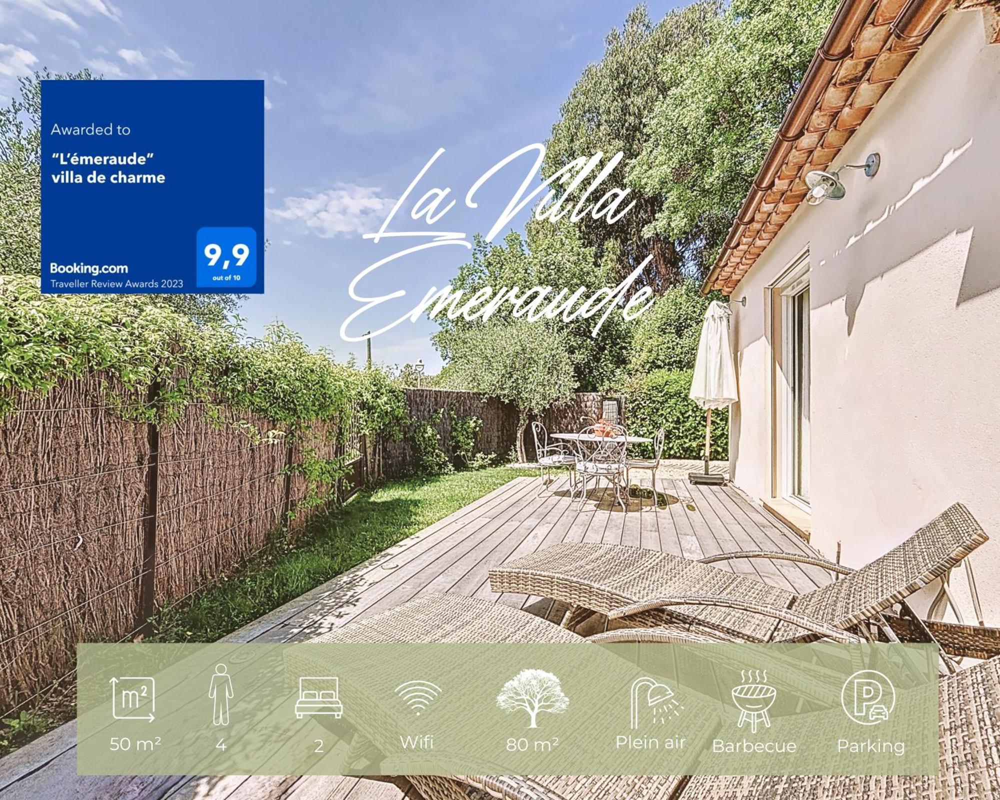 Villa "L'Emeraude - Maison D'Hotes - Jardin Et Parking Prives - 발본 외부 사진